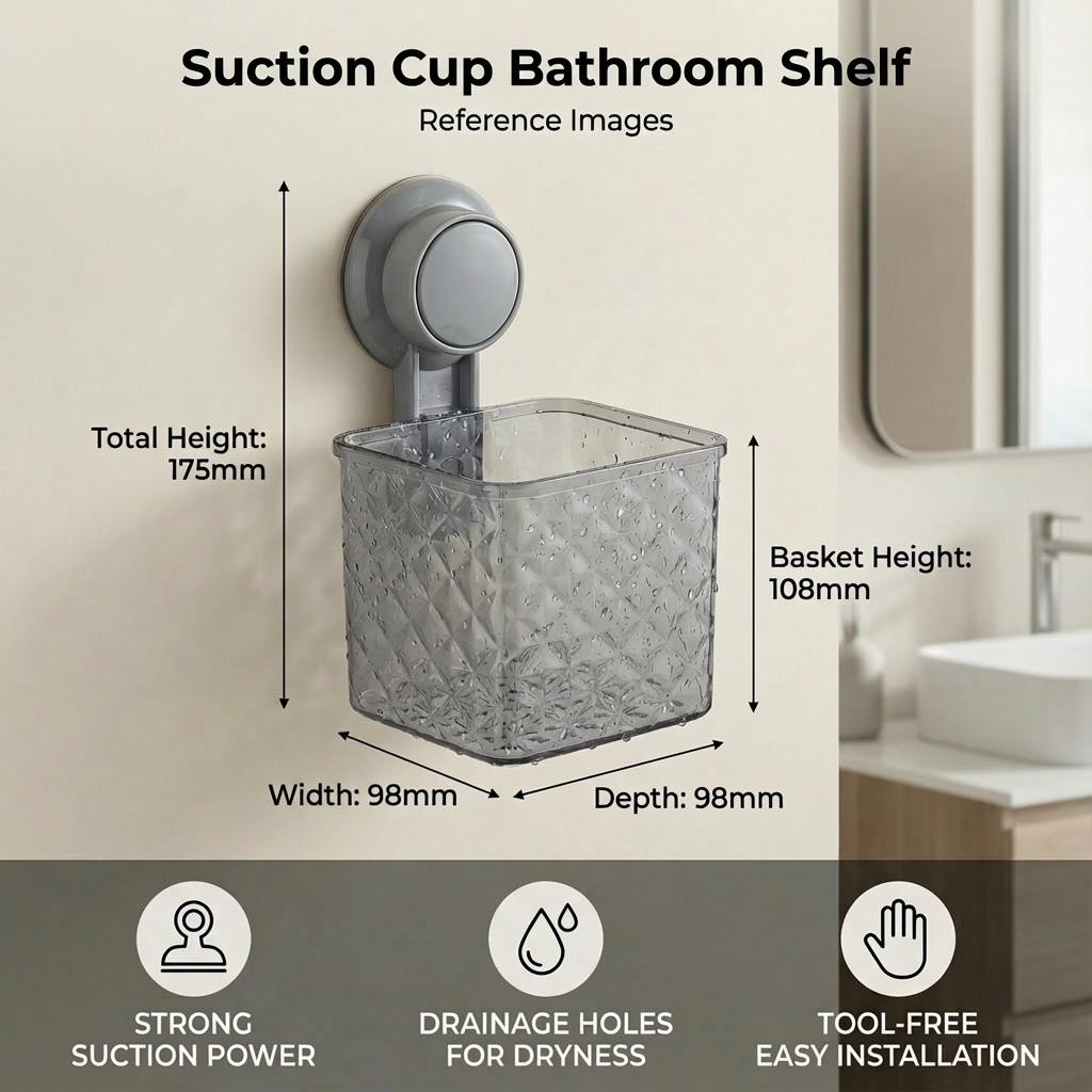 Suction Bathroom Shelf gallery 05