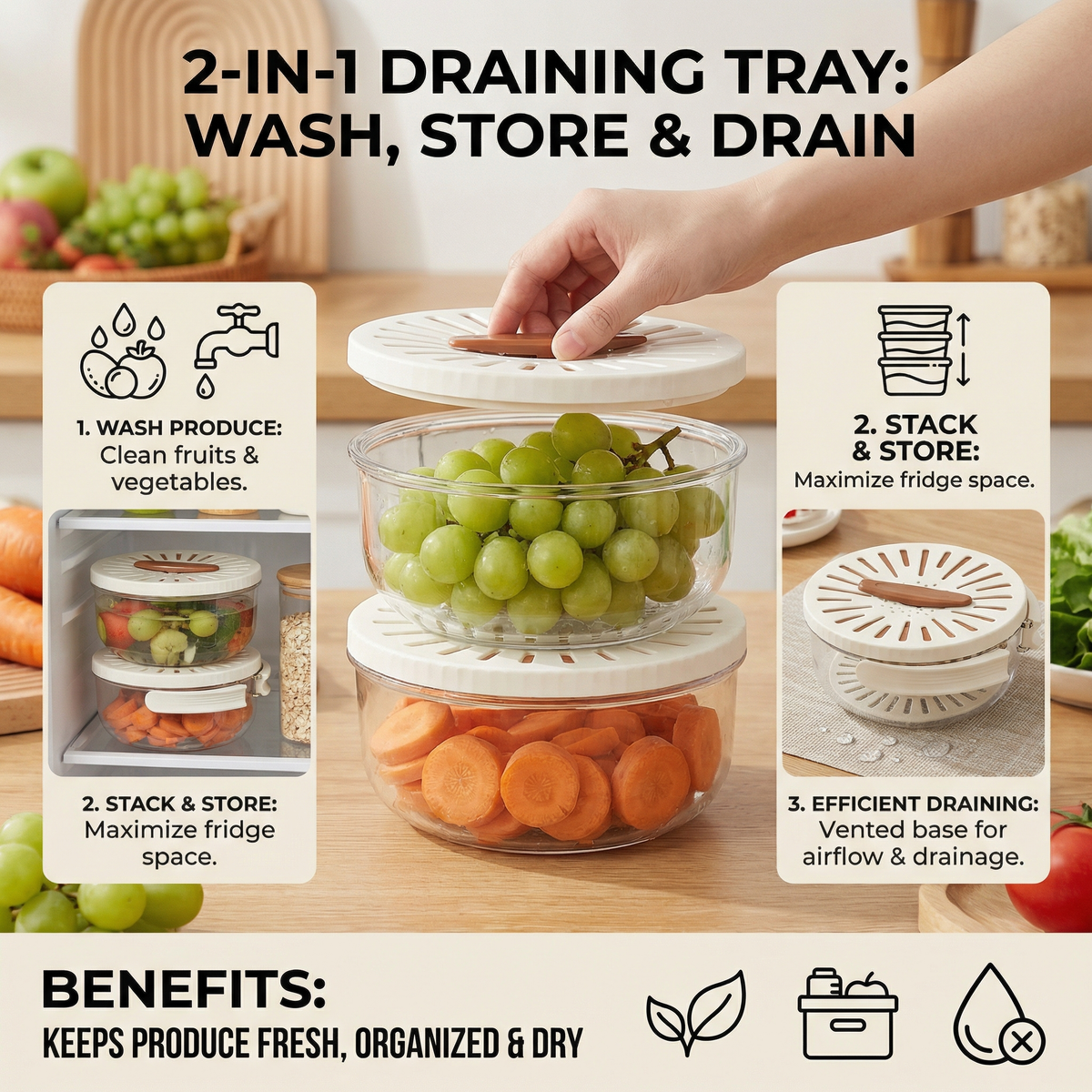 Sink Draining Tray