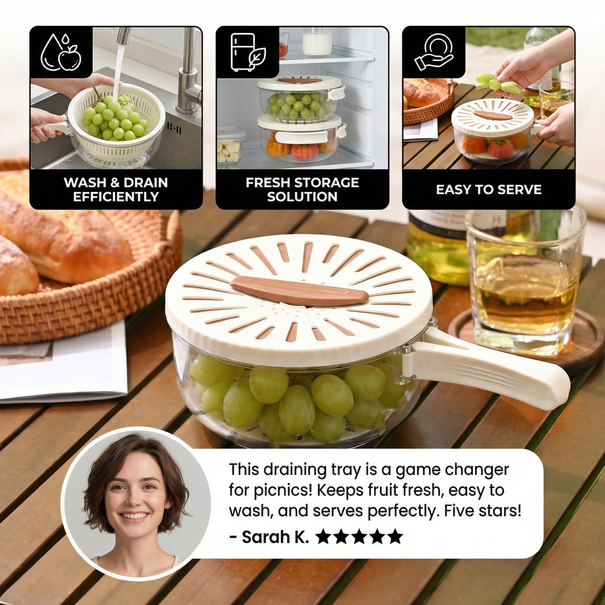Sink Draining Tray